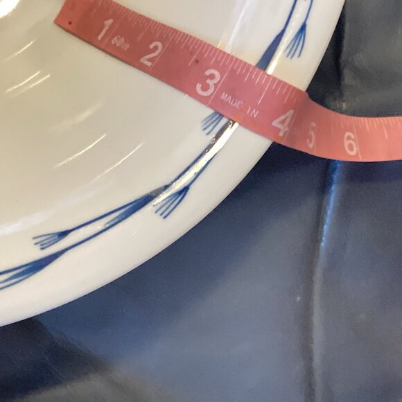 Kari Trestakk Norway Serving Bowl Hand Painted Porcelain Abstract Forks Design - Picture 9 of 9